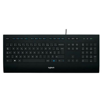 Tastatur Logitech K280E Schwarz Französisch AZERTY