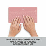 Tastatur Logitech AZERTY Französisch Rosa