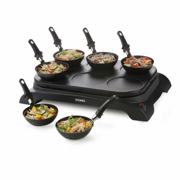 Wok Pfanne DOMO DO8710W 1000W Schwarz