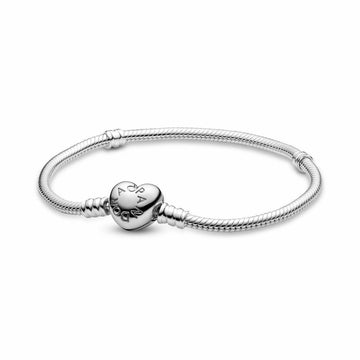 Damenarmreif Pandora HEART CLASP SNAKE CHAIN BRACELET