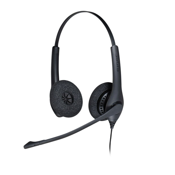 Kopfhörer mit Mikrofon Jabra Biz 1500 Duo QD Schwarz