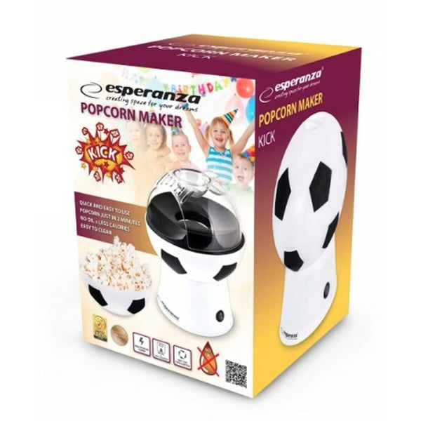 Popcornmaschine Esperanza EKP007 Weiß Schwarz