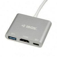 Hub USB Ibox IUH3CFT1 Weiß Silberfarben