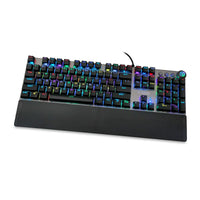 Tastatur Ibox AURORA K-4 Schwarz Schwarz/Silberfarben QWERTY