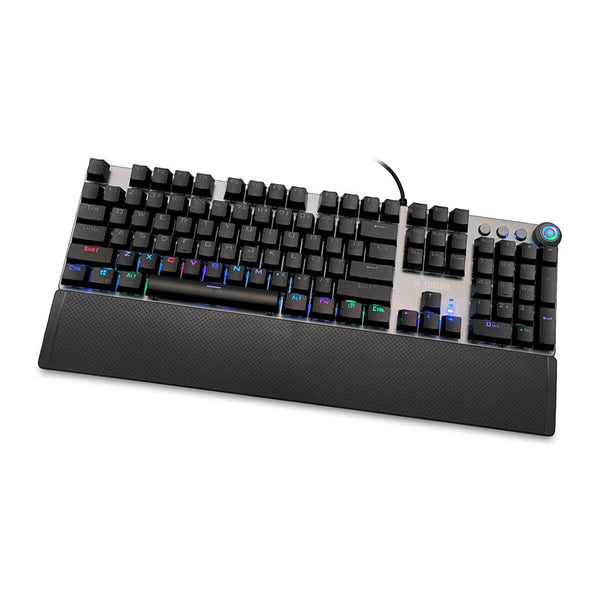 Tastatur Ibox AURORA K-4 Schwarz Schwarz/Silberfarben QWERTY