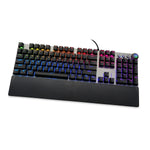 Tastatur Ibox AURORA K-4 Schwarz Schwarz/Silberfarben QWERTY