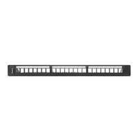 24-port UTP Kategorie 5e Steckleiste Lanberg PPKS-1124-B