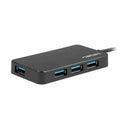 Hub USB Natec Moth Schwarz Bunt