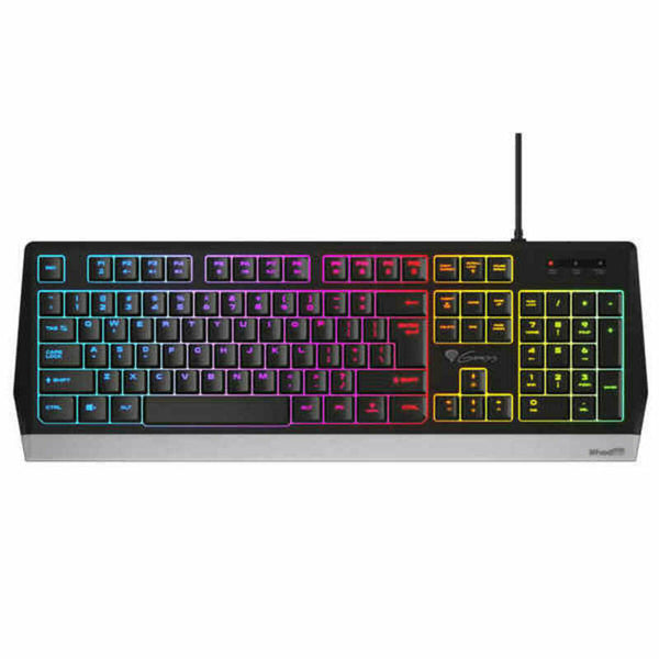 Gaming Tastatur Natec RHOD 300 RGB RGB QWERTY Schwarz