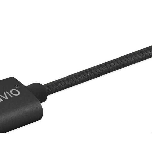 USB-Kabel auf Micro-USB und USB C Savio CL-128 Schwarz 1 m