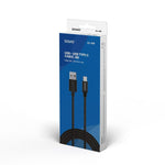 USB A zu USB-C-Kabel Savio CL-129 Schwarz 2 m