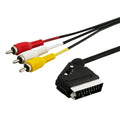 Kabel 3 x RCA zu Euroconector Savio CL-133