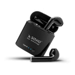 Bluetooth in Ear Headset Savio TWS-02 Schwarz Graphit