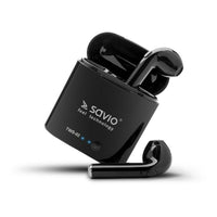 Bluetooth in Ear Headset Savio TWS-02 Schwarz Graphit