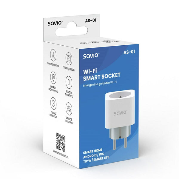 Intelligenter Stecker Savio AS-01 Wi-Fi