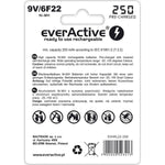 Akkus EverActive EVHRL22-250 6F22 200 mAh 9 V