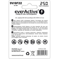 Akkus EverActive EVHRL22-250 6F22 200 mAh 9 V