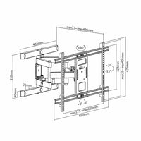 TV Halterung MacLean MC-881 37" 80" 60 Kg