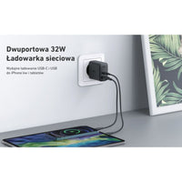 Wandladegerät Aukey PA-F3S Schwarz 33 W