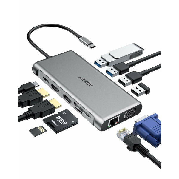 Hub USB Aukey CB-C78 Schwarz