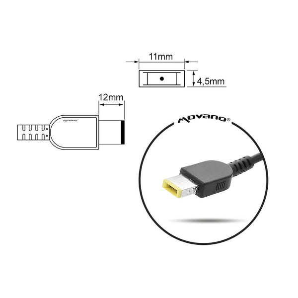 Laptopladekabel Mitsu 5ZM041 90 W