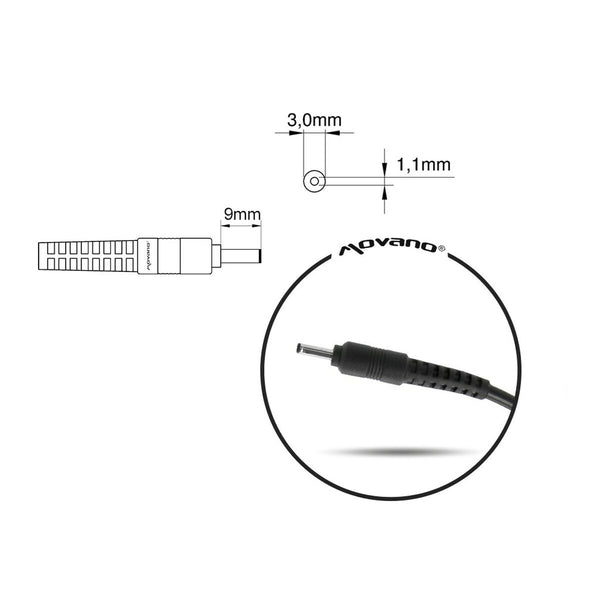 Laptopladekabel Mitsu 5ZM009 45 W