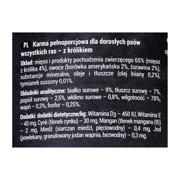 Nassfutter Dolina Noteci Rafi Blaubeere Hase 400 g