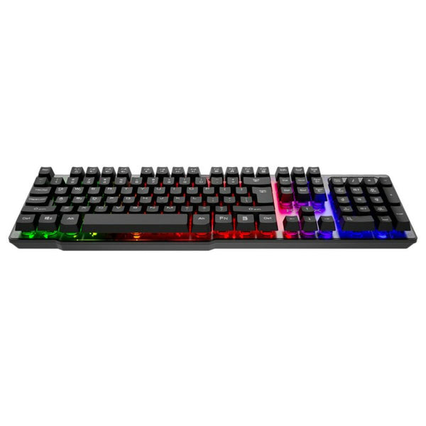 Tastatur Krux Solar Schwarz Bunt QWERTY