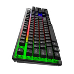 Tastatur Krux Solar Schwarz Bunt QWERTY