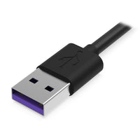 USB A zu USB-C-Kabel Krux KRX0054 Schwarz 1,2 m