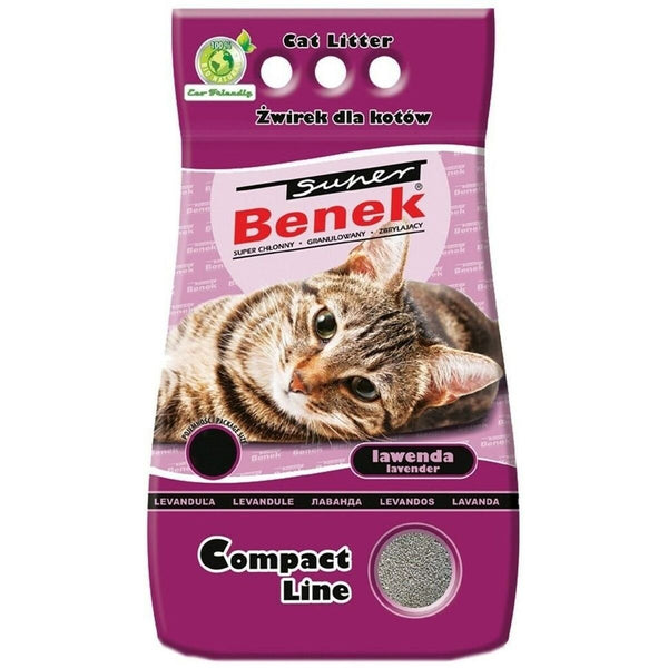 Katzenstreu Super Benek Compact Lawenda Grau 25 L