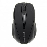 Schnurlose Mouse Esperanza EM101K Schwarz Schwarzweiß