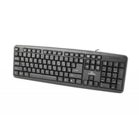 Tastatur Titanum TKR101 Schwarz Schwarzweiß Englisch Russisch QWERTY