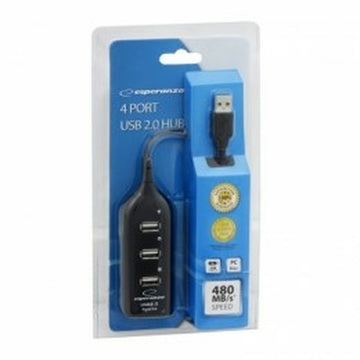 Hub USB Esperanza EA116 Schwarz