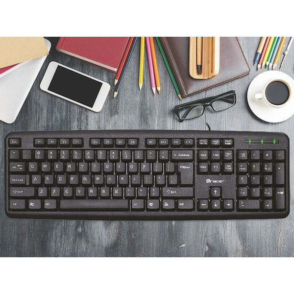 Tastatur Tracer Maverick Schwarz QWERTY