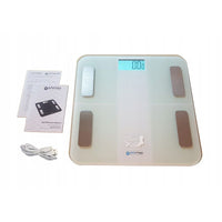 Digitale Personenwaage Oromed ORO-SCALE Weiß Acryl 180 kg