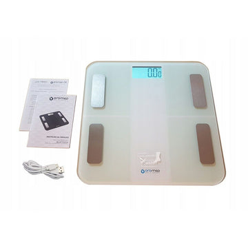 Digitale Personenwaage Oromed ORO-SCALE Weiß Acryl 180 kg