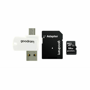 Mikro SD Speicherkarte mit Adapter GoodRam M1A4 All in One Weiß Schwarz 64 GB