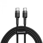 Kabel USB C Baseus Cafule Schwarz Schwarz/Grau 1 m