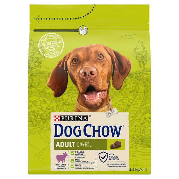 Futter Purina Dog Chow Erwachsener Lamm 2,5 kg