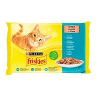 Katzenfutter Purina Mix Lachsfarben Thunfisch Kabeljau 4 x 85 g