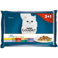 Katzenfutter Purina   Huhn Rindfleisch Lamm Ente Wildschwein Hase 4 x 85 g