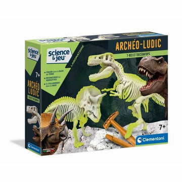 Dinosaurier Clementoni Archéo Ludic - T-Rex & Triceratops Phosphorescent