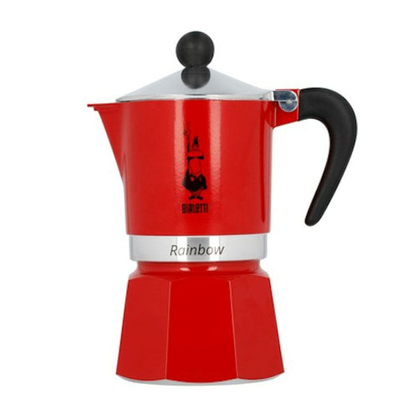 Italienische Kaffeemaschine Bialetti Rainbow 6 Tassen Rot Metall Aluminium 240 ml 300 ml