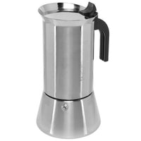 Italienische Kaffeemaschine Bialetti New Venus Silberfarben Holz Edelstahl 240 ml 6 Tassen