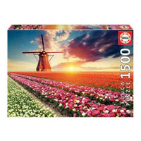 Puzzle Educa Fields of Tulips 18465 1500 Stücke