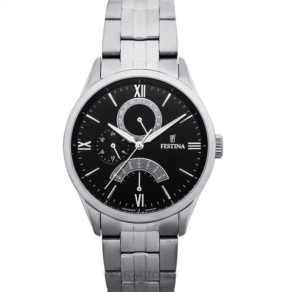 Herrenuhr Festina F16822/4 Schwarz Silberfarben
