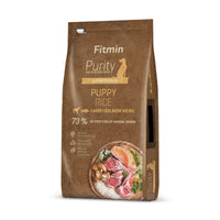 Futter Fitmin Purity Erwachsener Welpe/Junior Lachsfarben Fisch Lamm Reis 2 Kg