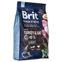 Futter Brit Premium by Nature Light Erwachsener Truthahn 3 Kg