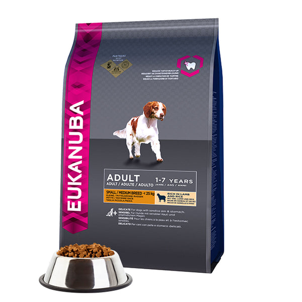 Hundefutter Eukanuba Small & Medium Erwachsener Lamm Reise 12 kg